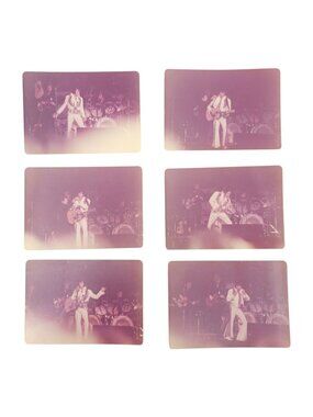 Elvis Presley 3.5 x 4.75 1970s Concert Photos Phoenix Jumpsuit Original Lot Of 6